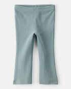 Baby Girl Cotton Flare Leggings - Green, image 1 of 4 slides