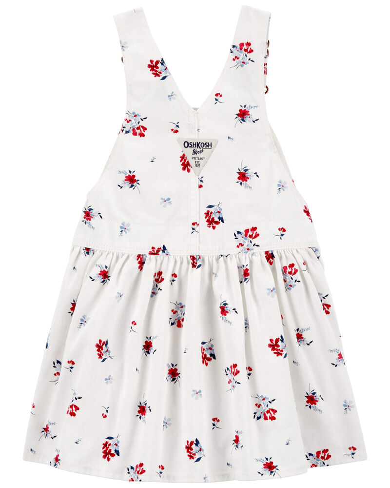 Baby Floral Print Jumper Dress, image 2 of 3 slides