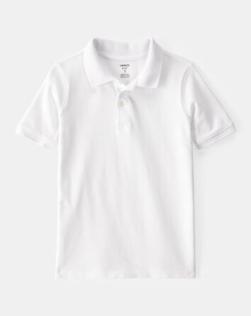 Boys Pique Cotton Uniform Polo, 