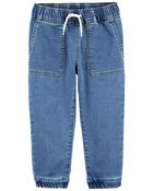 Baby Knit-Like Denim Drawstring Joggers
, image 1 of 5 slides