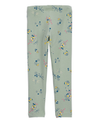 Toddler Floral Print Stretch Leggings, image 2 of 4 slides