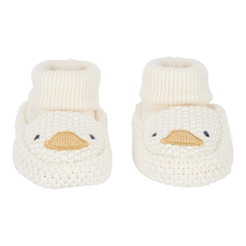 Baby Duck Crochet Booties Yellow