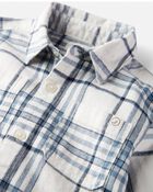 Toddler Organic Cotton Cozy Flannel Button-Front Shirt
, image 2 of 4 slides