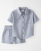 Toddler 2-Piece Organic Cotton Striped Set, image 1 of 5 slides
