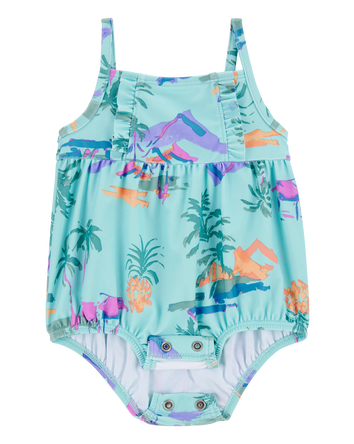Baby 1-Piece Tropical-Print Swimsuit, 
