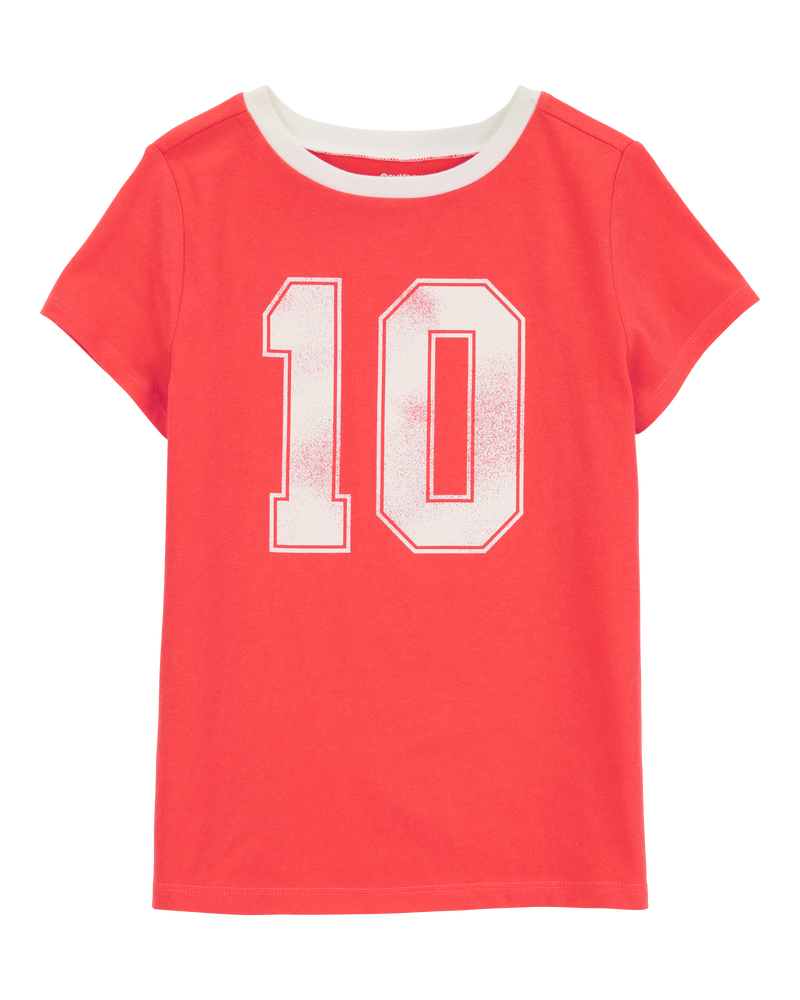 Kid Vintage Sporty Short-Sleeve Graphic Tee - Red, image 1 of 3 slides