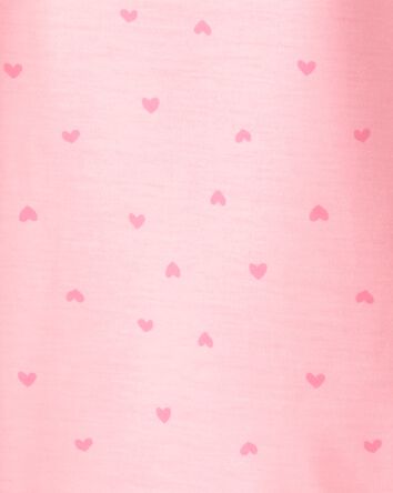 Girls Heart Floral Loose Fit Loose Fit Night Gown - Pink, 