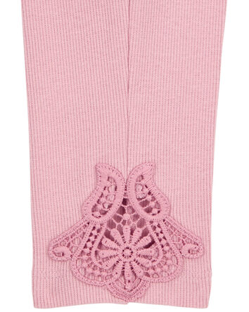 Toddler Lace Detail Ribbed Leggings
, 