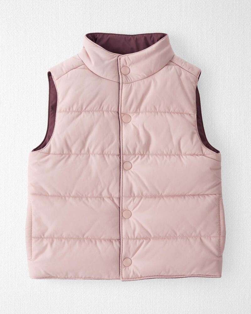 Toddler 2-in-1 Puffer Vest Made with Recycled Materials, image 1 of 4 slides