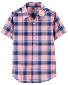 Kid Plaid Button-Down Shirt, image 1 of 3 slides