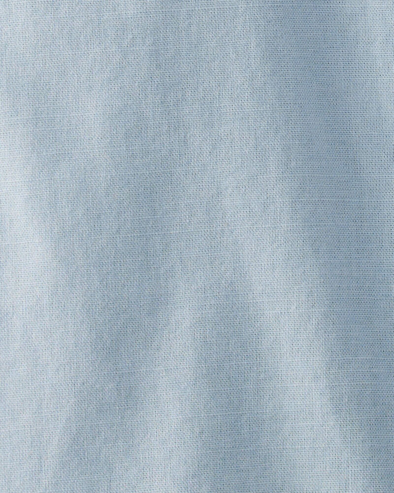 Baby Linen Romper Made with Organic Cotton, image 3 of 4 slides