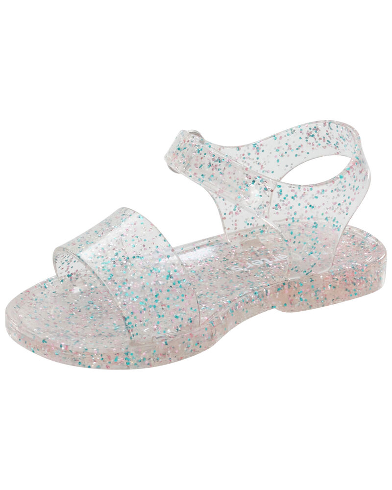 Toddler Glitter Jelly Sandals, image 6 of 7 slides