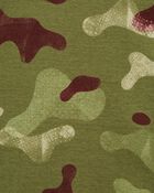 Kid 4-Piece Camo Striped 100% Snug Fit Cotton Pajamas, image 3 of 4 slides