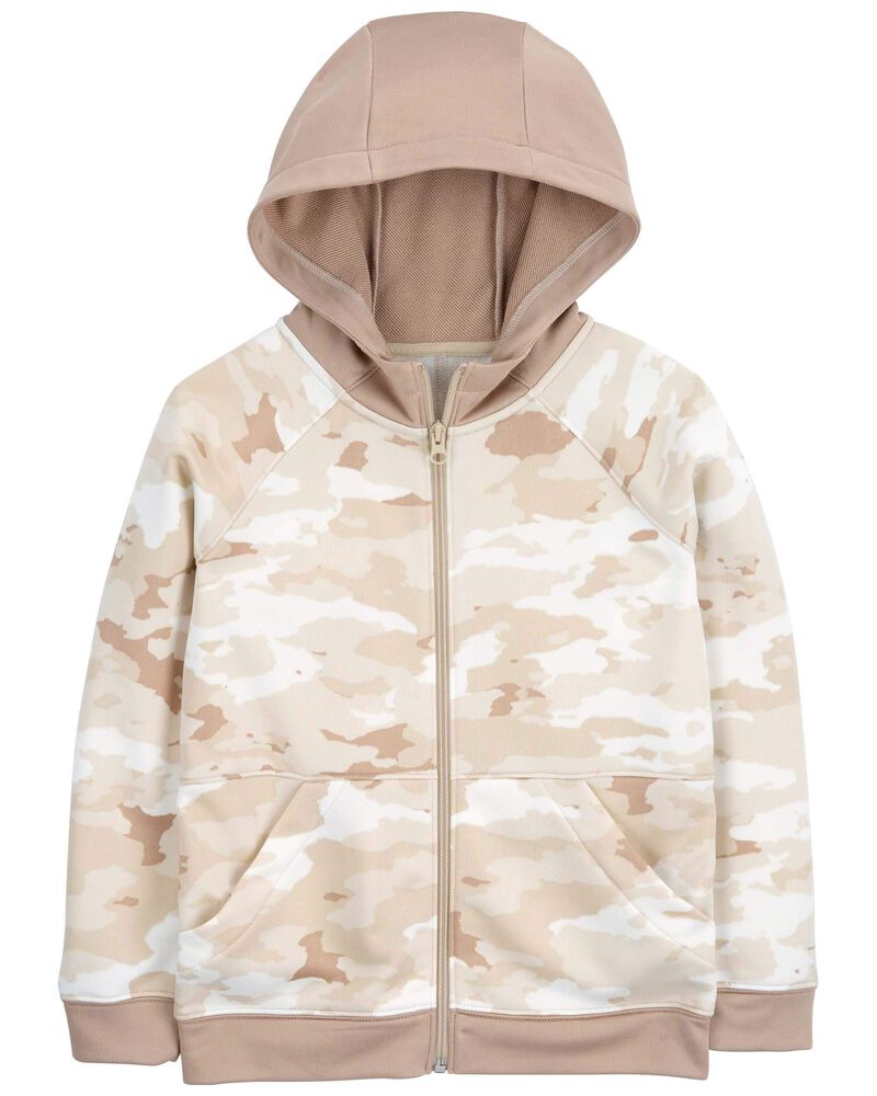 Kid Camo Zip-Up Hoodie, image 1 of 3 slides