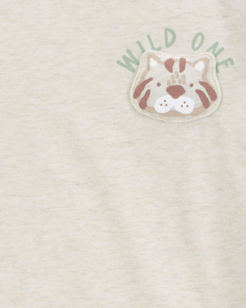 Baby Wild One Long-Sleeve Graphic Tee - Cream, image 4 of 5 slides
