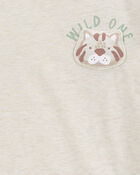 Baby Wild One Long-Sleeve Graphic Tee - Cream, image 4 of 5 slides