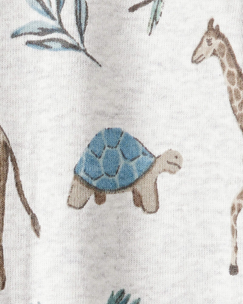 Baby Organic Cotton Safari-Print Sleep & Play Pajamas, image 3 of 4 slides