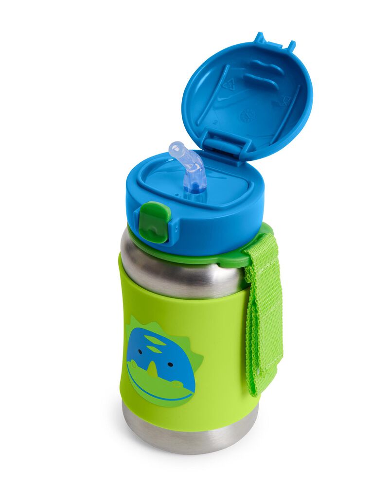 Zoo Stainless Steel Little Kid Straw Bottle, image 2 of 3 slides