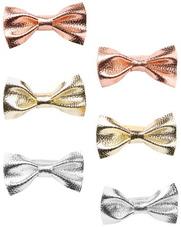 Baby 6-Pack Bow Hair Clips, 