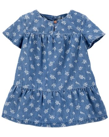 Baby Floral Chambray Dress, 