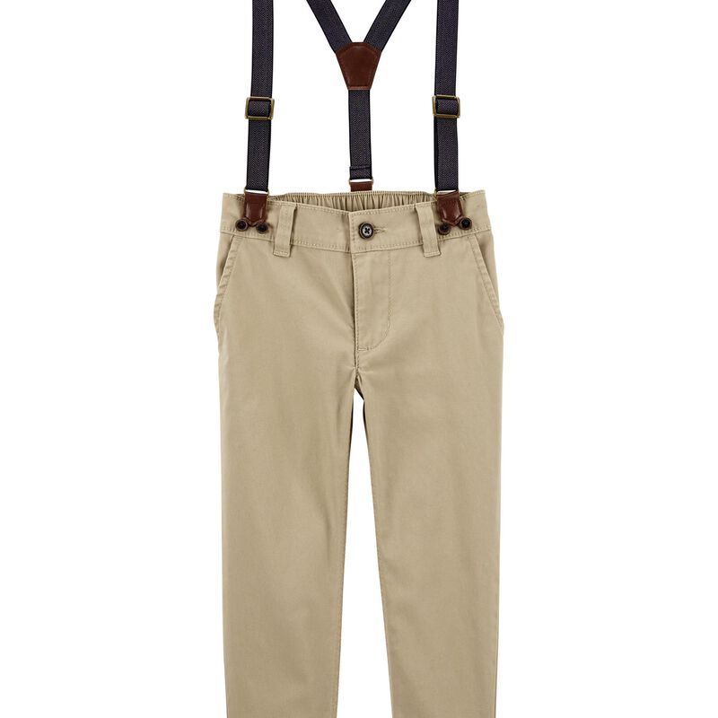 Explorer Khaki Toddler The Favorite Khaki Suspenders