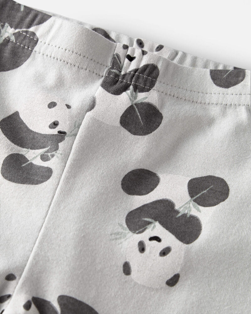 Baby Organic Cotton Pajamas Set in Panda Bear, image 2 of 4 slides