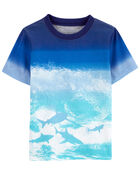 Toddler Beach Print Ombre Tee, image 1 of 2 slides