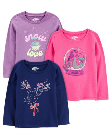 Toddler 3-Pack Graphic Tees, 