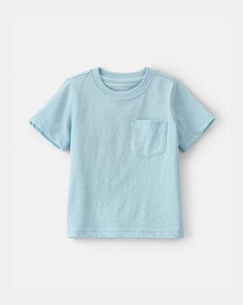 Baby Solid Pocket T-Shirt - Blue, 