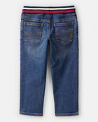 Toddler Boy Varsity Waistband Denim Jeans, image 2 of 4 slides