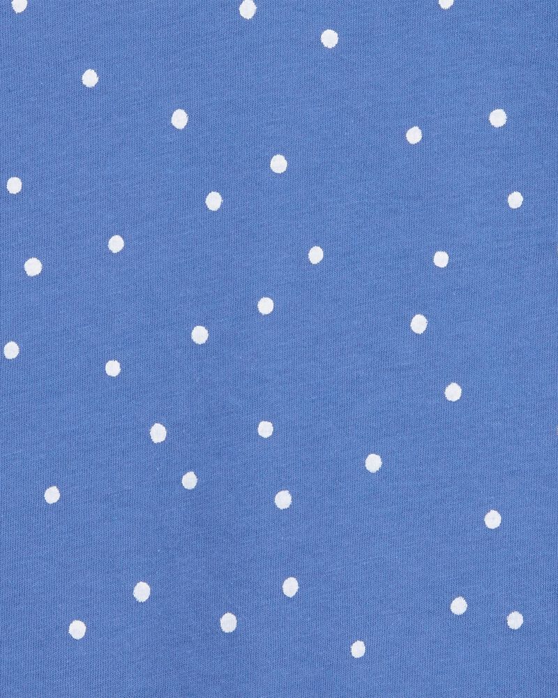 Kid 2-Piece Polka Dot Top & Pull-On French Terry Shorts Set, image 3 of 6 slides