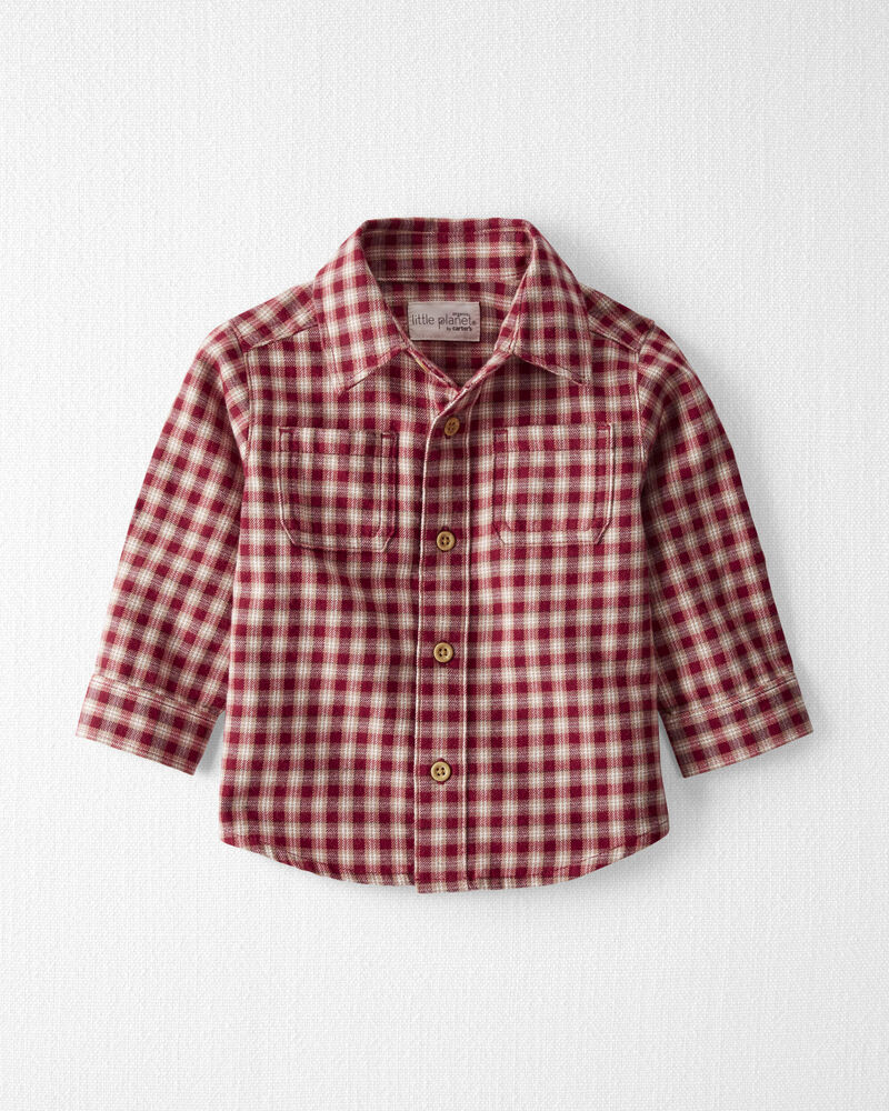 Baby Cozy Button-Front Shirt Made with Organic Cotton
, image 1 of 4 slides