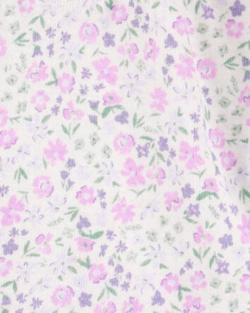 Baby 4-Piece Floral Outfit Set - Purple - Purple, 
