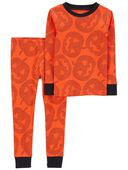Orange - Toddler 2-Piece Halloween Pumpkins 100% Snug Fit Cotton Pajamas