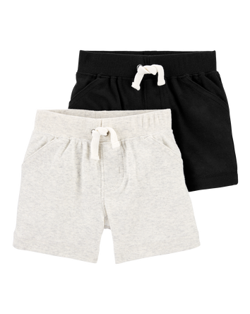 Baby 2-Pack Cotton Pull-On Shorts, 