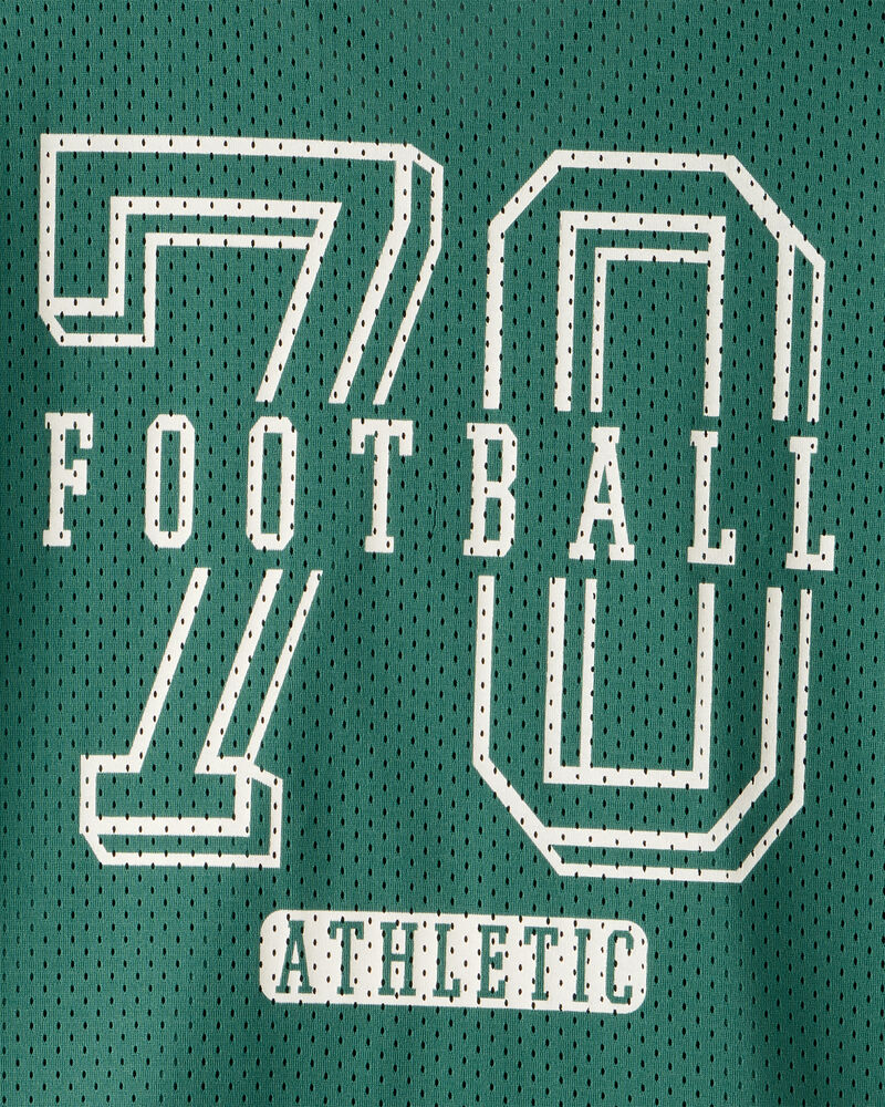 Boys Short-Sleeve Mesh Jersey - Green, image 4 of 5 slides