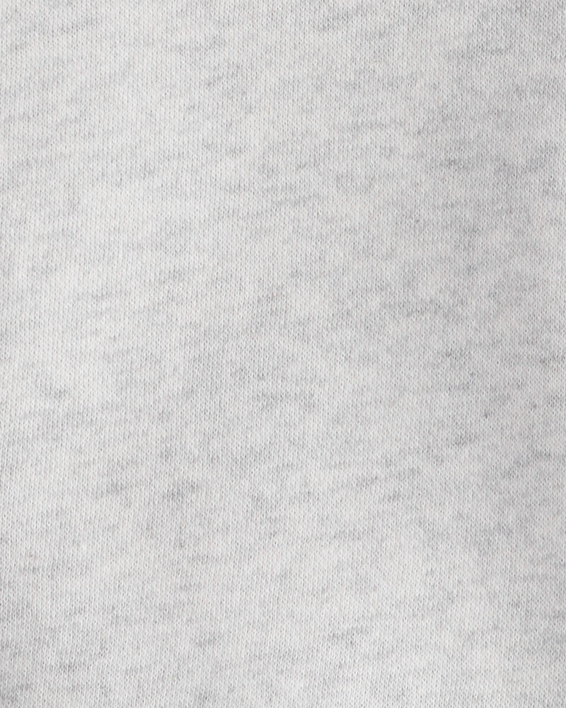 Baby Boy Solid Fleece Long-Sleeve Hoodie - Grey, image 2 of 3 slides