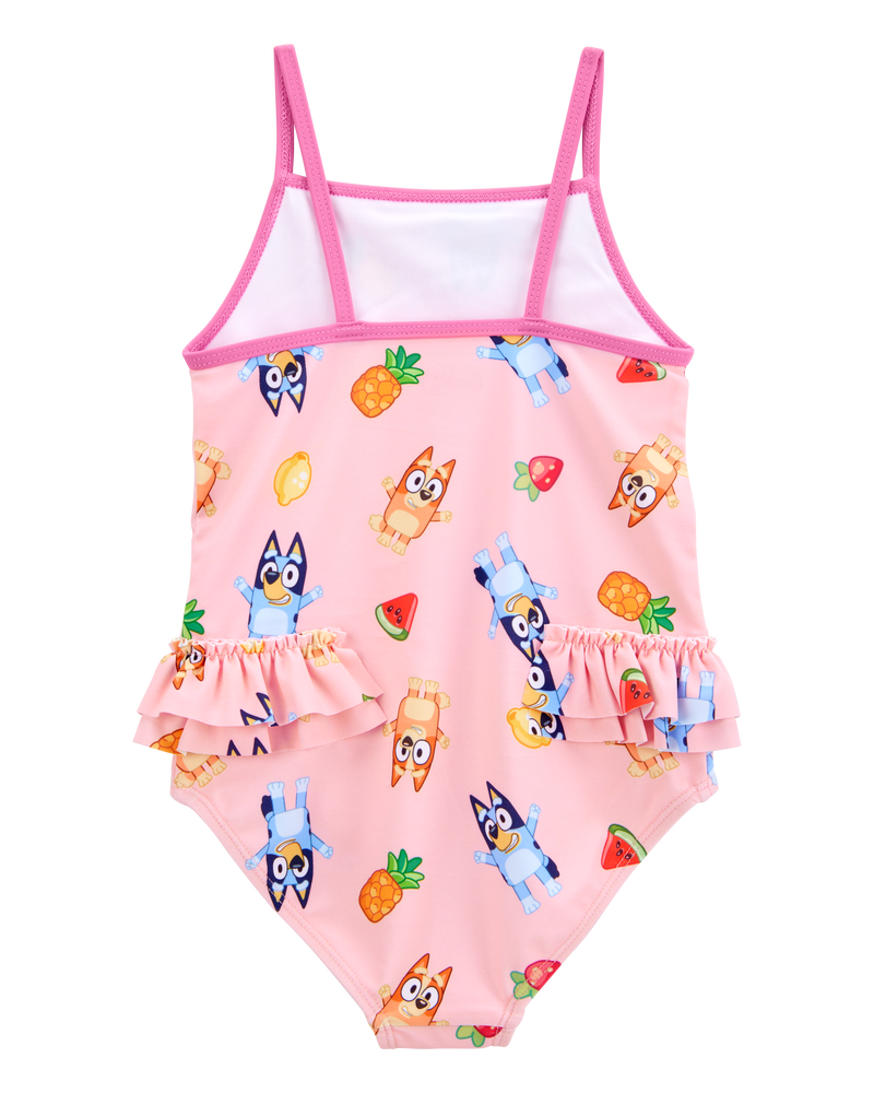 Toddler Bluey™ 1-Piece Swimsuit - Pink, image 2 of 3 slides