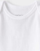 Baby 5-Pack Sleeveless Bodysuits - White, image 2 of 5 slides