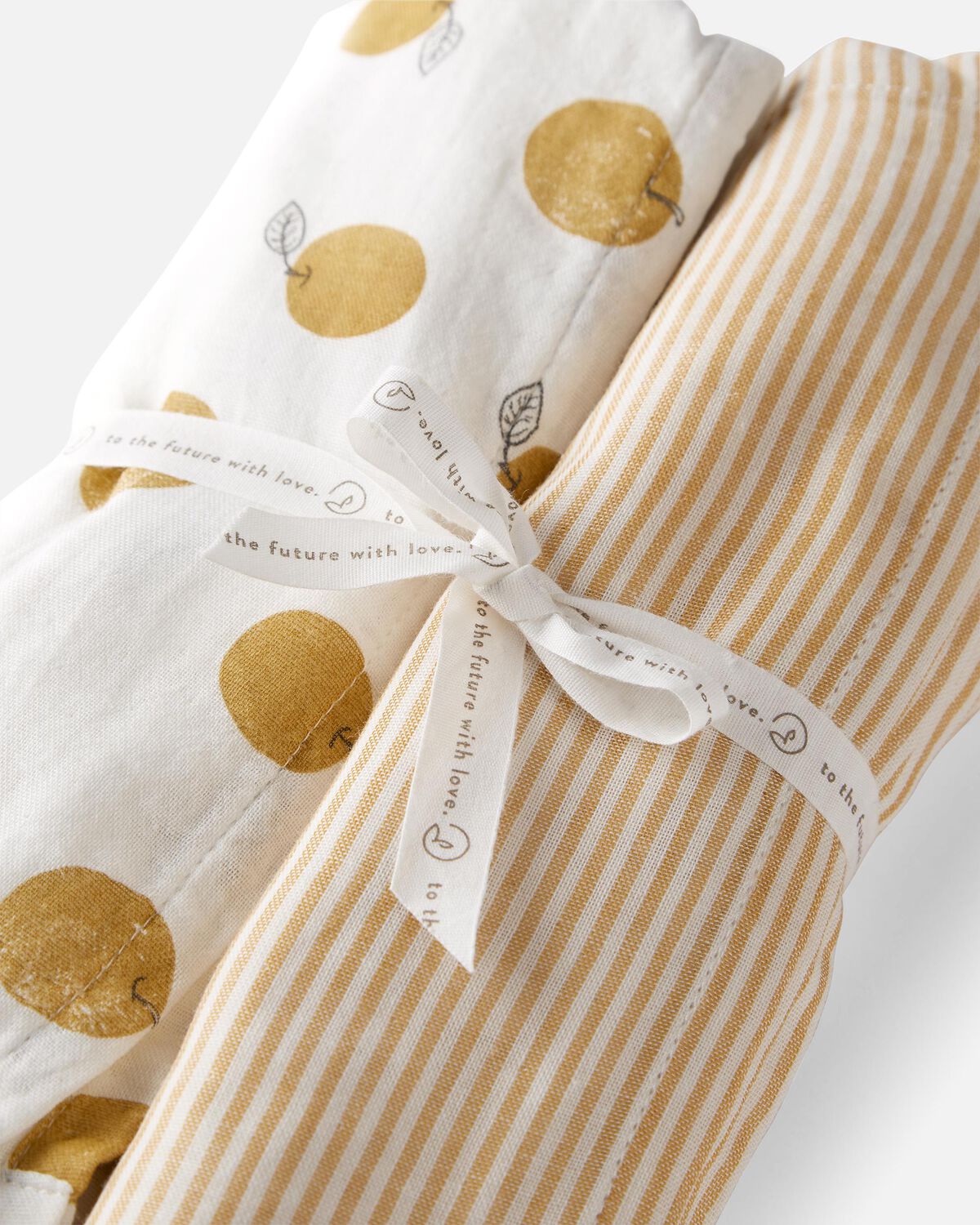 Golden Orchard Baby 2Pack Cotton Muslin Swaddle Blankets