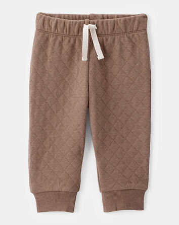Baby 2-Piece Woodland Print Long-Sleeve Bodysuit & Quilted Pant Set, 
