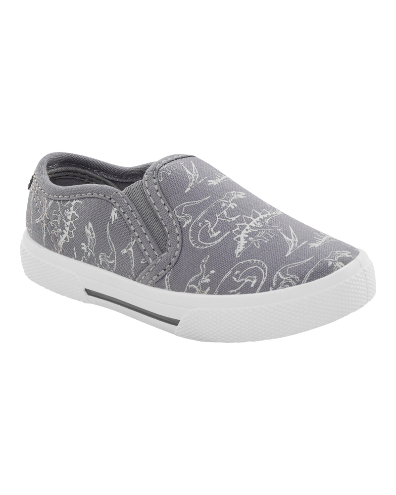 Toddler Dinosaur Slip-On Sneakers, image 1 of 7 slides