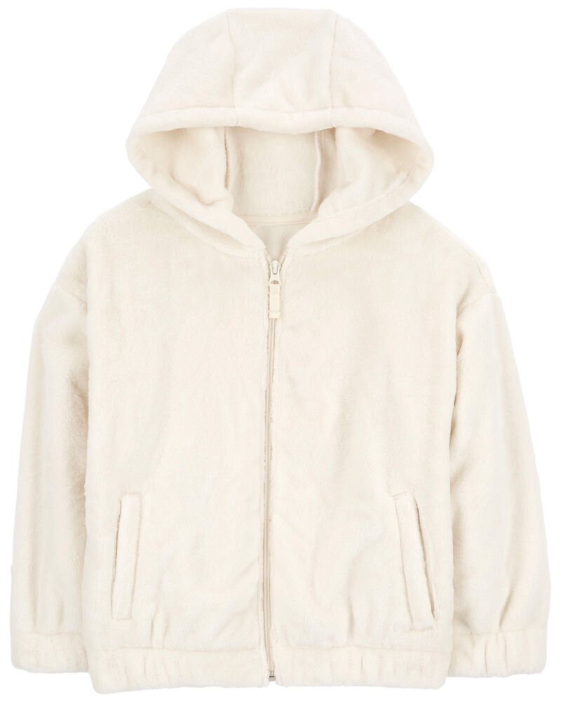 Sherpa Hooded Zip Jacket, image 1 of 3 slides