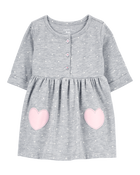 Baby Heart Jersey Dress, image 1 of 5 slides