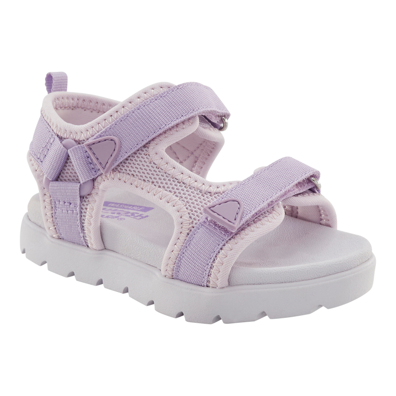 サンダル KODAK 25SS Breeze Sandals PURPLE Sol Borne Beach Toddler Girls' Shore Double Band Sandals