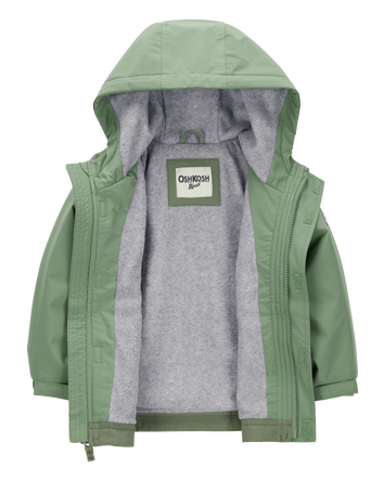 Toddler Boy Midweight Color Block Jacket - Green, 