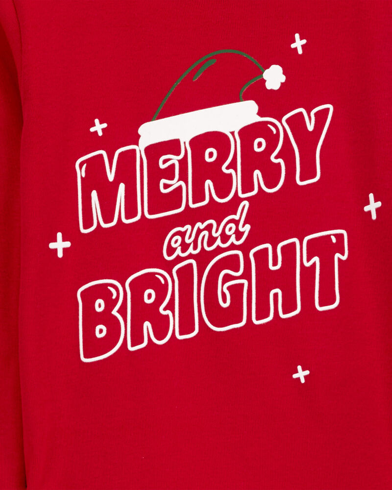 Toddler 2-Piece Santa Cotton & Fleece Pajamas, image 1 of 4 slides