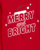Toddler 2-Piece Santa Cotton & Fleece Pajamas, image 1 of 4 slides