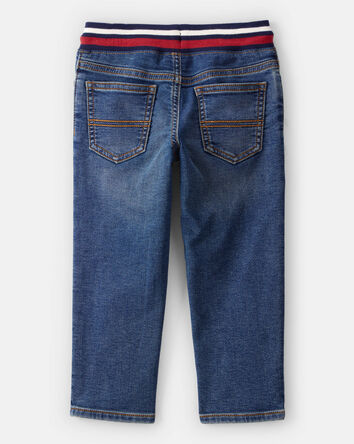 Toddler Boy Varsity Waistband Denim Jeans, 