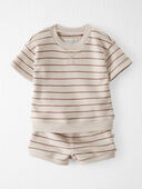 Nutmeg Stripe - Baby Striped Organic Cotton 2-Piece Set